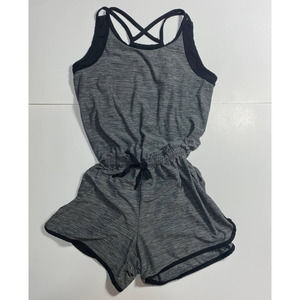 Athletic Works Kids Gray/Black athletic Romper